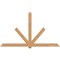 Ekena Millwork Kennewick Timber Gable Bracket, Western Red Cedar, 108"W x 63"H x 3 1/2"D x 5 1/2"F, 14/12 Pitch GBW108X63X0406KEN00SWR - alternate 1